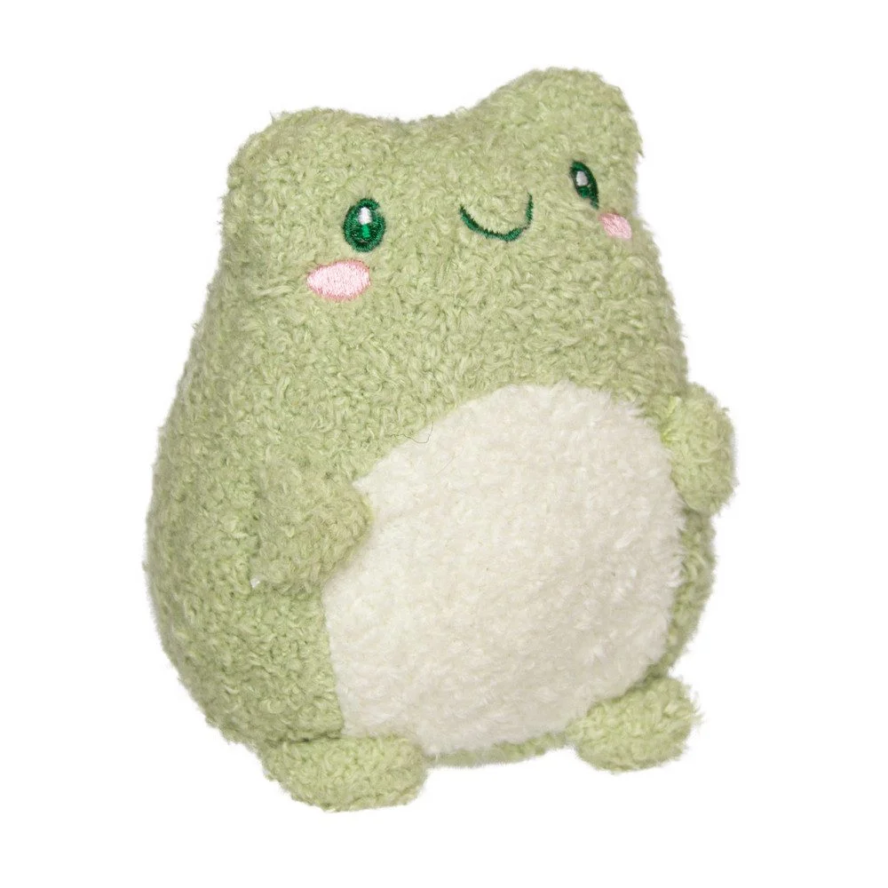 Plüschfigur „Frosch“ – grün/weiß